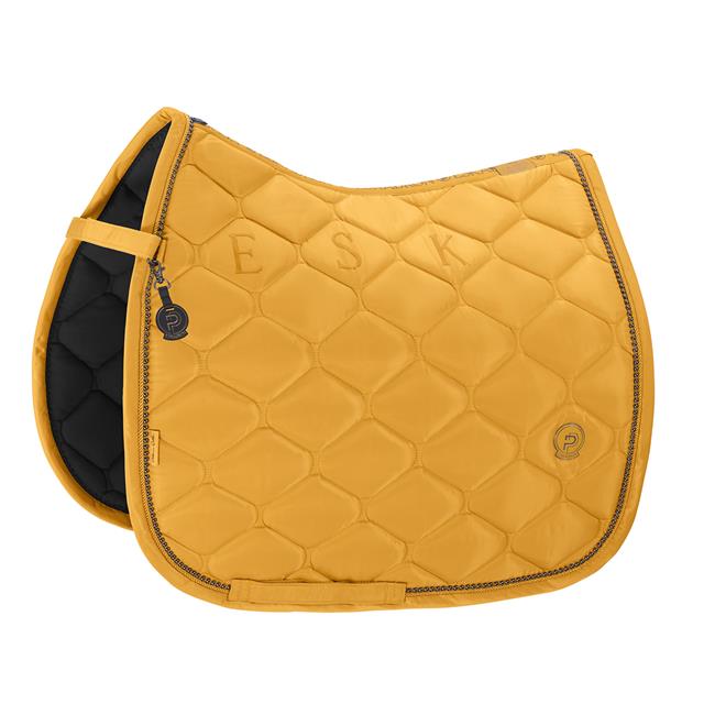 Tapis de selle Highgloss Pearls Dressage Eskadron Jaune