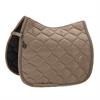 Tapis de selle Highgloss Pearls Dressage Eskadron Marron clair
