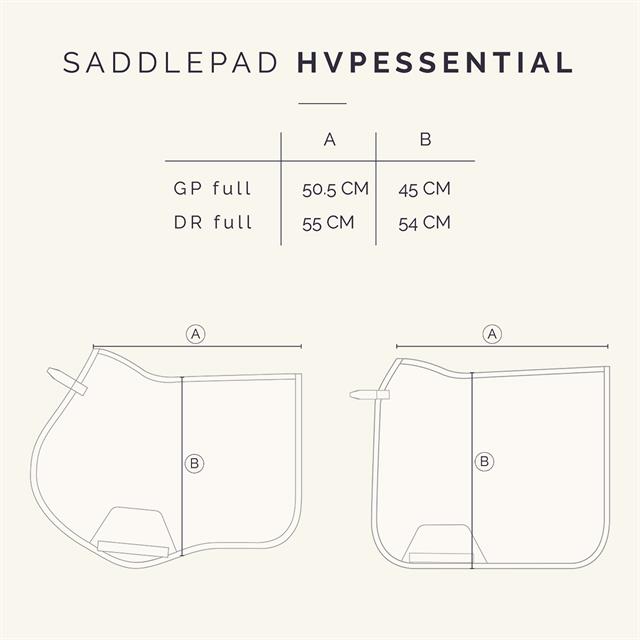 Tapis de selle HVPEssential Dressage HV Polo Noir