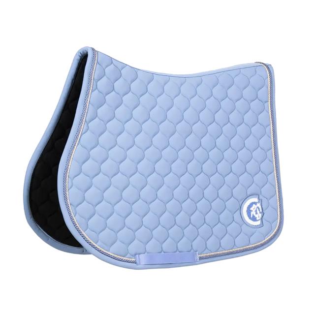 Tapis de selle Jumping Onion Quilt 3D Logo Kentucky Bleu clair