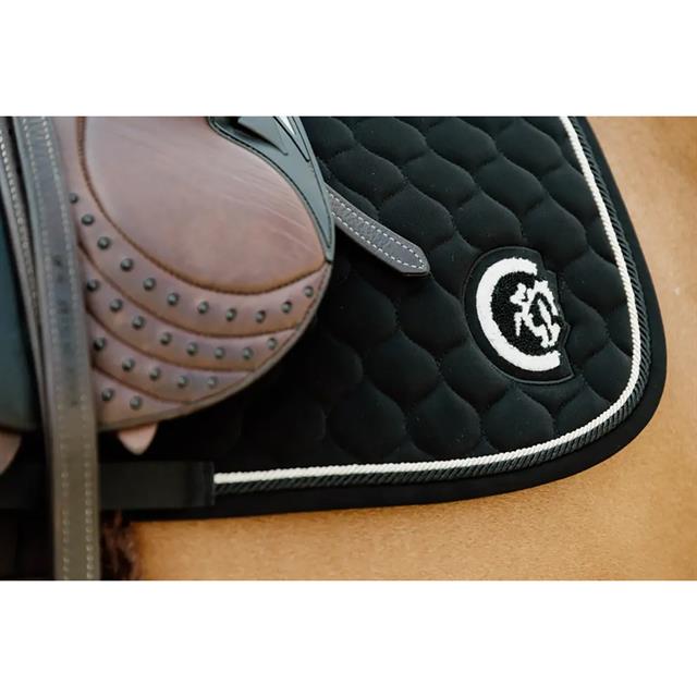 Tapis de selle Jumping Onion Quilt 3D Logo Kentucky Noir