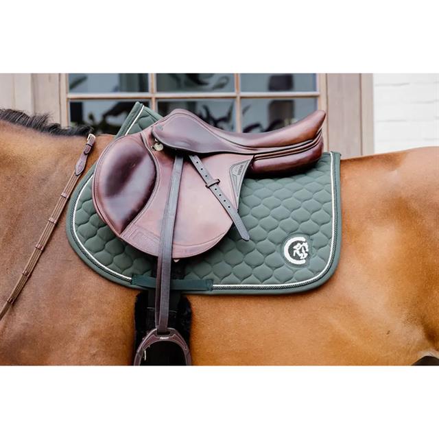 Tapis de selle Jumping Onion Quilt 3D Logo Kentucky Vert