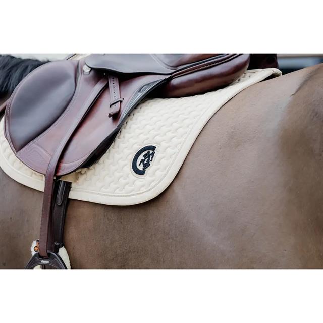 Tapis de selle Jumping Plaited 3D Logo Kentucky Beige