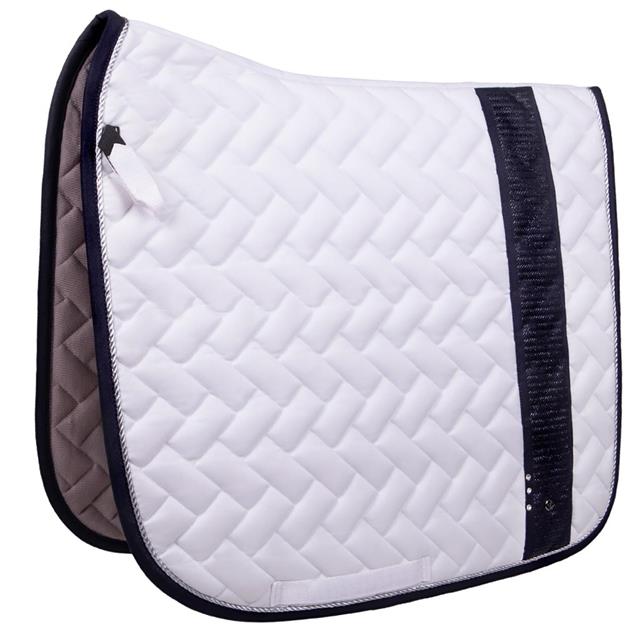 Tapis de selle Kae QHP Blanc-noir