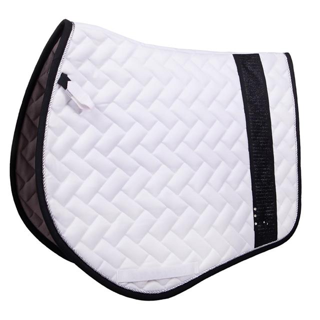 Tapis de selle Kae QHP Blanc-noir