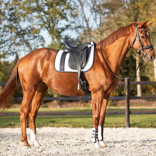 Tapis de selle Kae QHP Blanc-noir