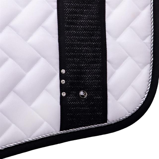 Tapis de selle Kae QHP Blanc-noir