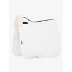 Tapis de selle Merino+ Half Lined Suede Dressage LeMieux Blanc