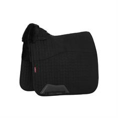 Tapis de selle Merino+ Half Lined Suede Dressage LeMieux Noir