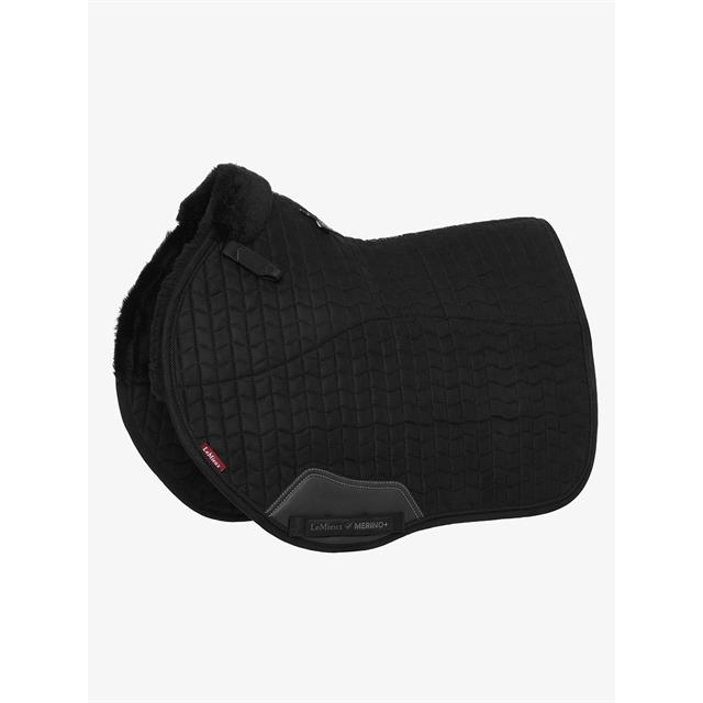 Tapis de selle Merino+ Half Lined Suède EuroJump LeMieux Noir