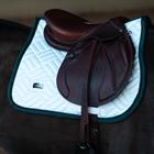 Tapis de selle Modern Dramatic Monday Equestrian Stockholm Blanc-vert