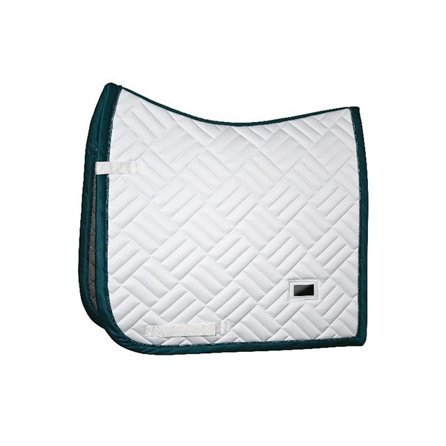 Tapis de selle Modern Dramatic Monday Equestrian Stockholm Blanc-vert