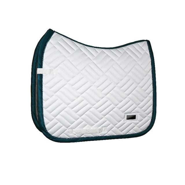 Tapis de selle Modern Dramatic Monday Equestrian Stockholm Blanc-vert
