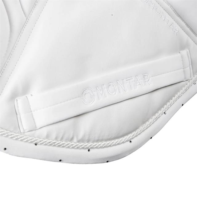 Tapis de selle MOFlow Crystal Montar Springen Blanc