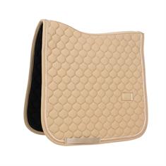Tapis de selle Onion Quilt Rubber Logo Dressage Kentucky Beige