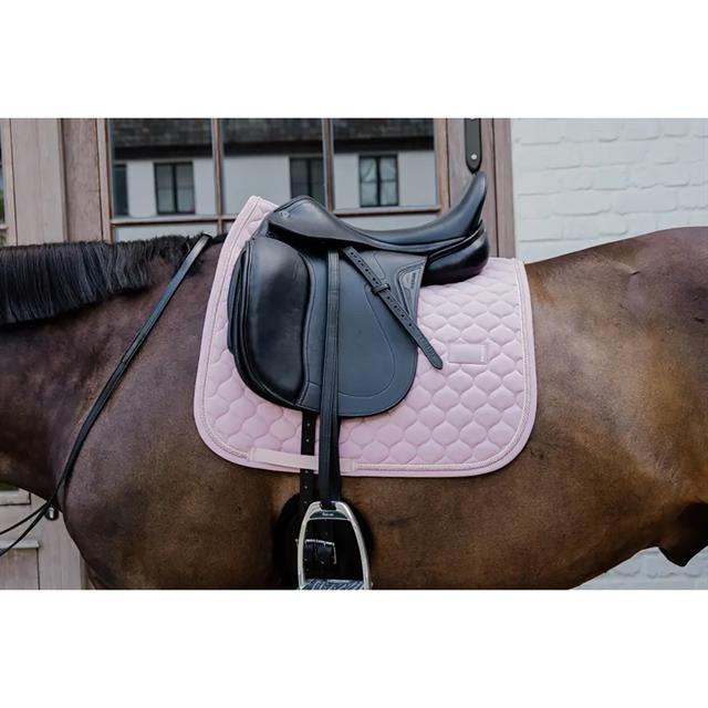Tapis de selle Onion Quilt Rubber Logo Dressage Kentucky Rose clair