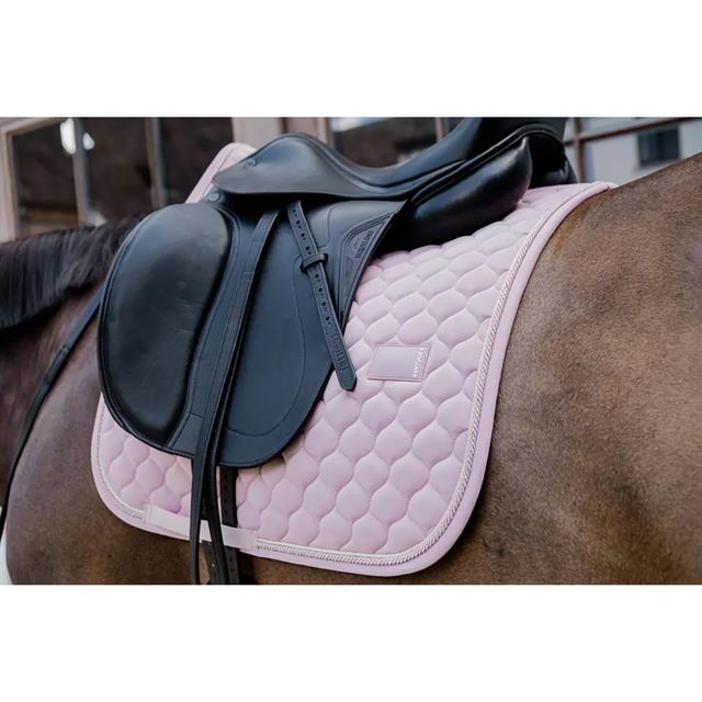 Tapis de selle Onion Quilt Rubber Logo Dressage Kentucky Rose clair
