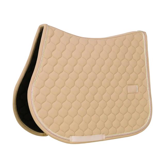 Tapis de selle Onion Quilt Rubber Logo Jumping Kentucky Beige