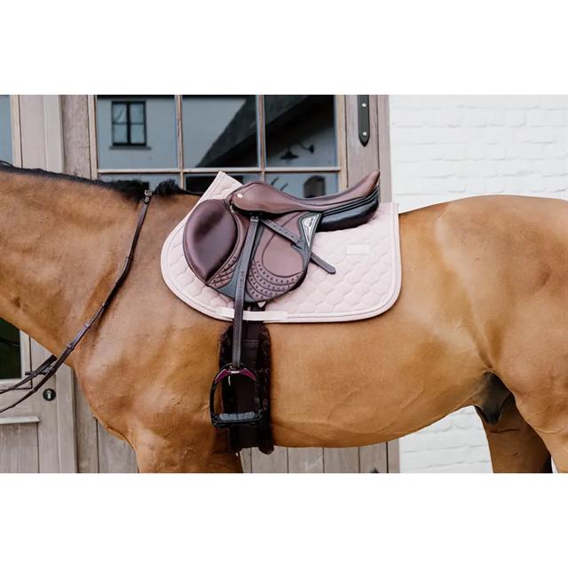 Tapis de selle Onion Quilt Rubber Logo Jumping Kentucky Rose moyen