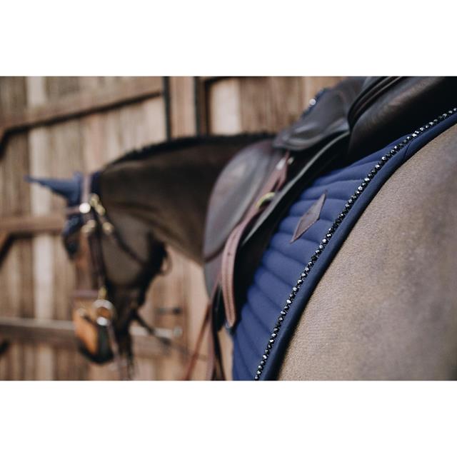 Tapis de selle Pearls Jumping Kentucky Bleu foncé