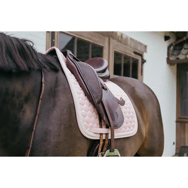 Tapis de selle Plaited Cord Dressage Kentucky Rose clair