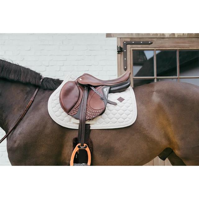 Tapis de selle Plaited Cord Jumping Kentucky Beige