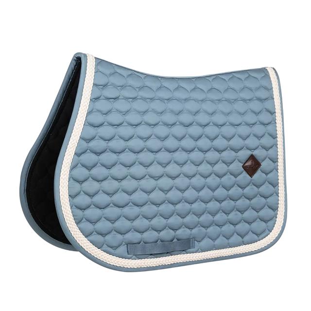 Tapis de selle Plaited Cord Jumping Kentucky Bleu clair