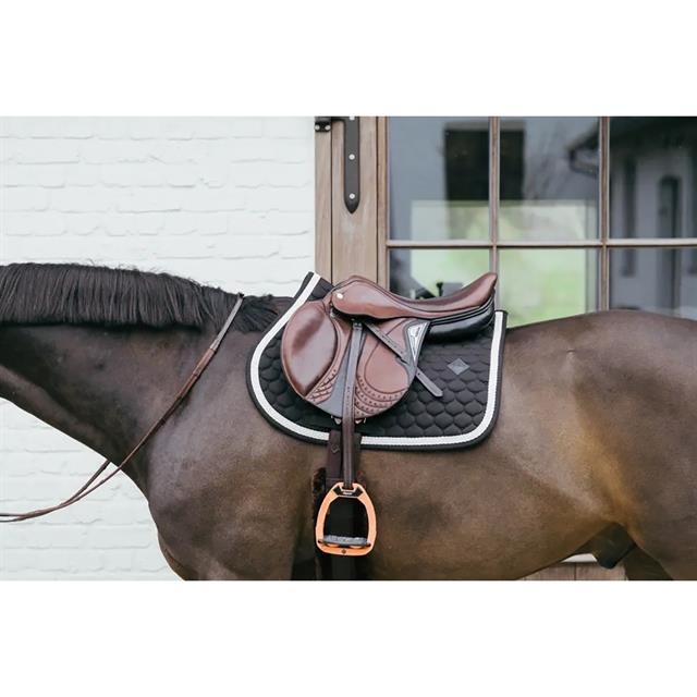 Tapis de selle Plaited Cord Jumping Kentucky Noir