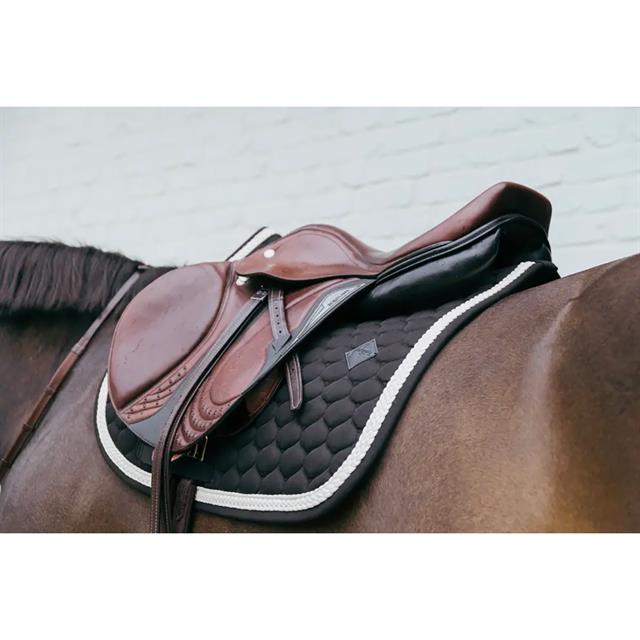 Tapis de selle Plaited Cord Jumping Kentucky Noir