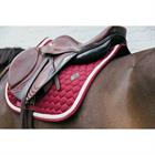 Tapis de selle Plaited Cord Jumping Kentucky Rouge foncé