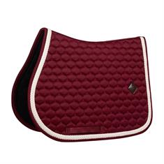 Tapis de selle Plaited Cord Jumping Kentucky Rouge foncé