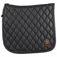 Tapis de selle Platinum Metallic Faux Leather Eskadron Noir
