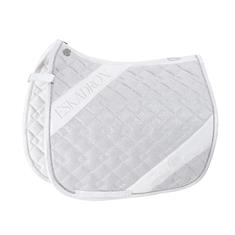 Tapis de selle Platinum Pure Glitter Mesh Eskadron Blanc