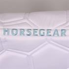 Tapis de selle polyvalent HGBrean HORSEGEAR Blanc-bleu