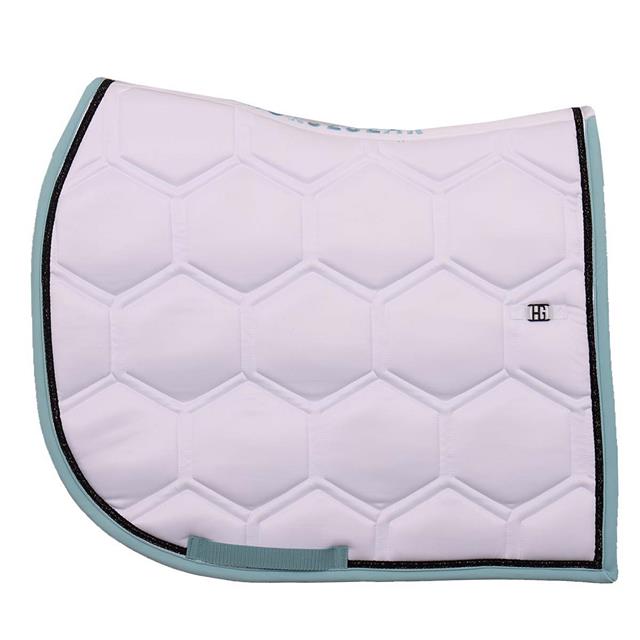 Tapis de selle polyvalent HGBrean HORSEGEAR Blanc-bleu