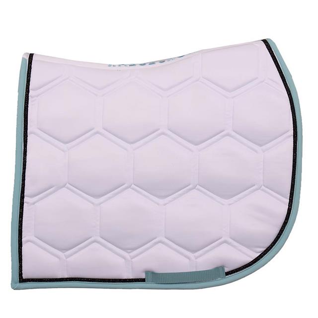 Tapis de selle polyvalent HGBrean HORSEGEAR Blanc-bleu