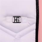 Tapis de selle polyvalent HGBrean HORSEGEAR Blanc-rose foncé