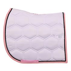 Tapis de selle polyvalent HGBrean HORSEGEAR Blanc-rose foncé