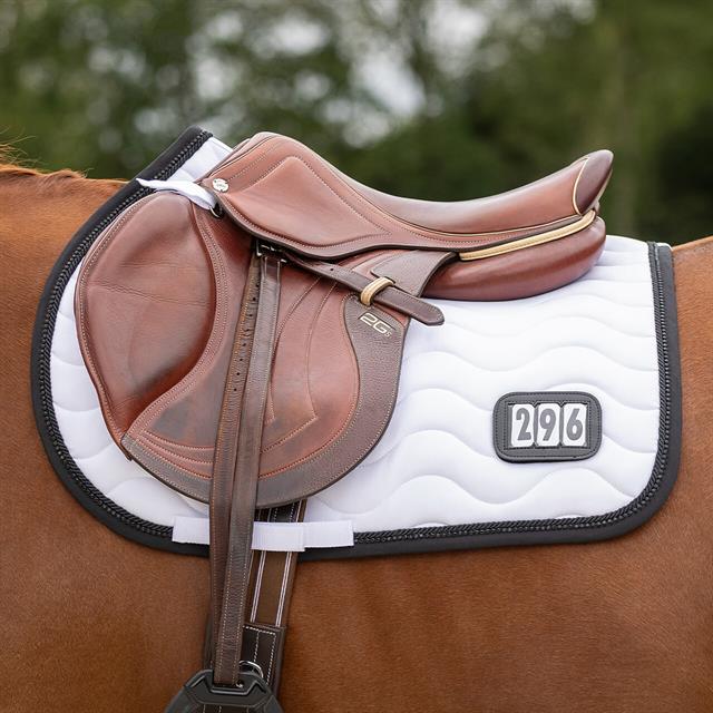 Tapis de selle Polyvalent QHP Nummer Blanc-noir