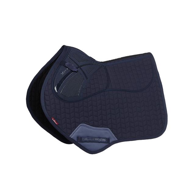 Tapis de selle Prosorb Plain 2 Pocket Close Contact LeMieux Bleu foncé