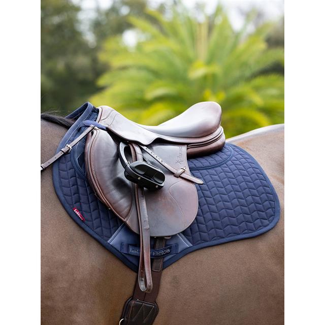 Tapis de selle Prosorb Plain 2 Pocket Close Contact LeMieux Bleu foncé