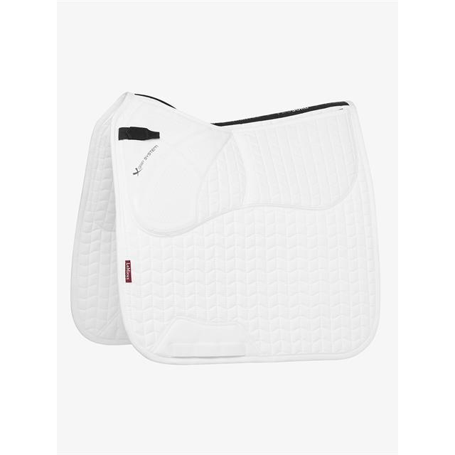 Tapis de selle Prosort Plain 2 Pocket Dressage LeMieux Blanc