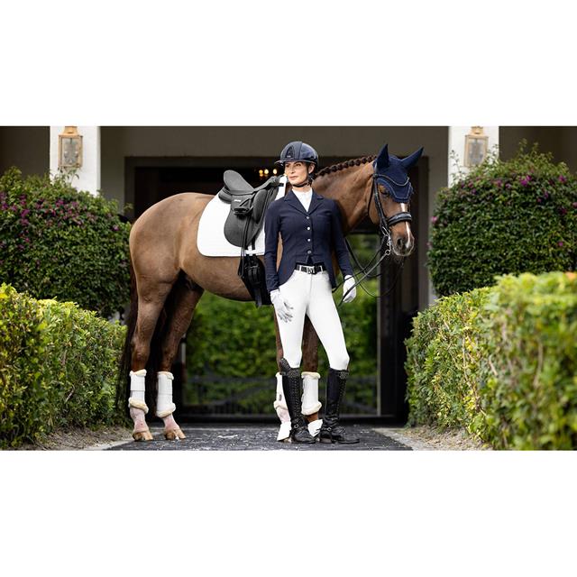 Tapis de selle Prosort Plain 2 Pocket Dressage LeMieux Blanc