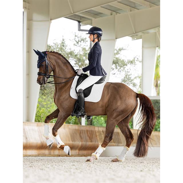 Tapis de selle Prosort Plain 2 Pocket Dressage LeMieux Blanc