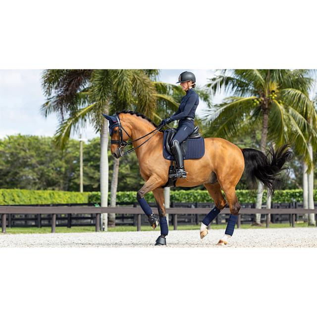 Tapis de selle Prosort Plain 2 Pocket Dressage LeMieux Bleu foncé