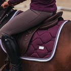 Tapis de selle Purple White Edge Equestrian Stockholm Violet