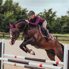 Tapis de selle Purple White Edge Equestrian Stockholm Violet