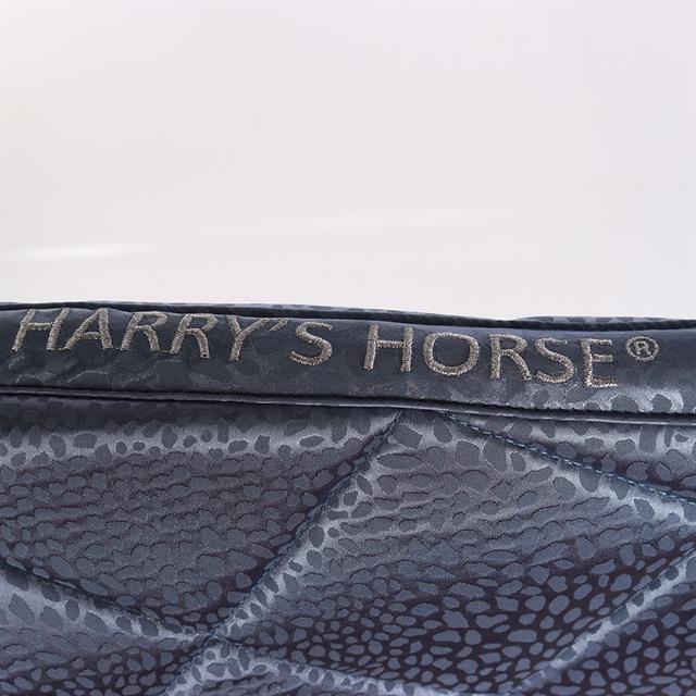 Tapis de selle Reverso Leopard Harry's Horse Bleu clair