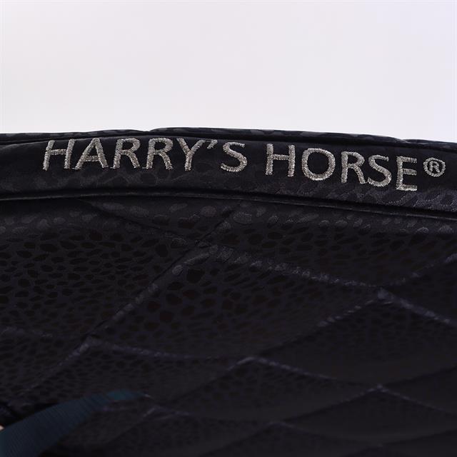 Tapis de selle Reverso Leopard Harry's Horse Bleu foncé