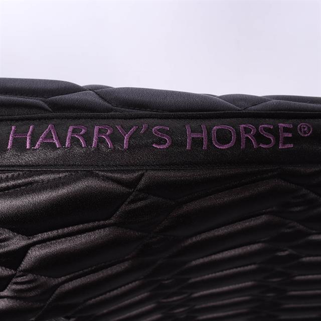 Tapis de selle Satin Denici Cavalli Amethyst Harry's Horse Noir